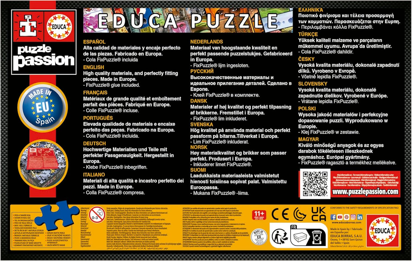 Educa - Puzzle 500 elementów dla dorosłych | Niegrzeczne zwierzęta hodowlane. Wymiary: 48 x 34 cm. Zawiera klej do puzzli Fixpuzzle. Przez 11 lat (19905) Sklep Puzzle Naty