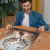Ravensburger Puzzle 12000459 - Magiczny Jeleń - 1000-elementowe puzzle dla dorosłych i dzieci od 14 lat, puzzle z jeleniem Puzzle Naty Shop