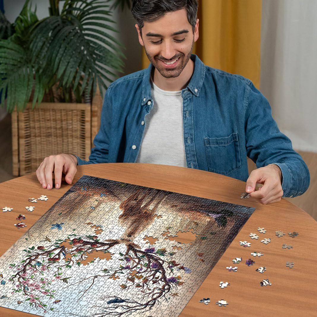 Ravensburger Puzzle 12000459 - Magiczny Jeleń - 1000-elementowe puzzle dla dorosłych i dzieci od 14 lat, puzzle z jeleniem Puzzle Naty Shop