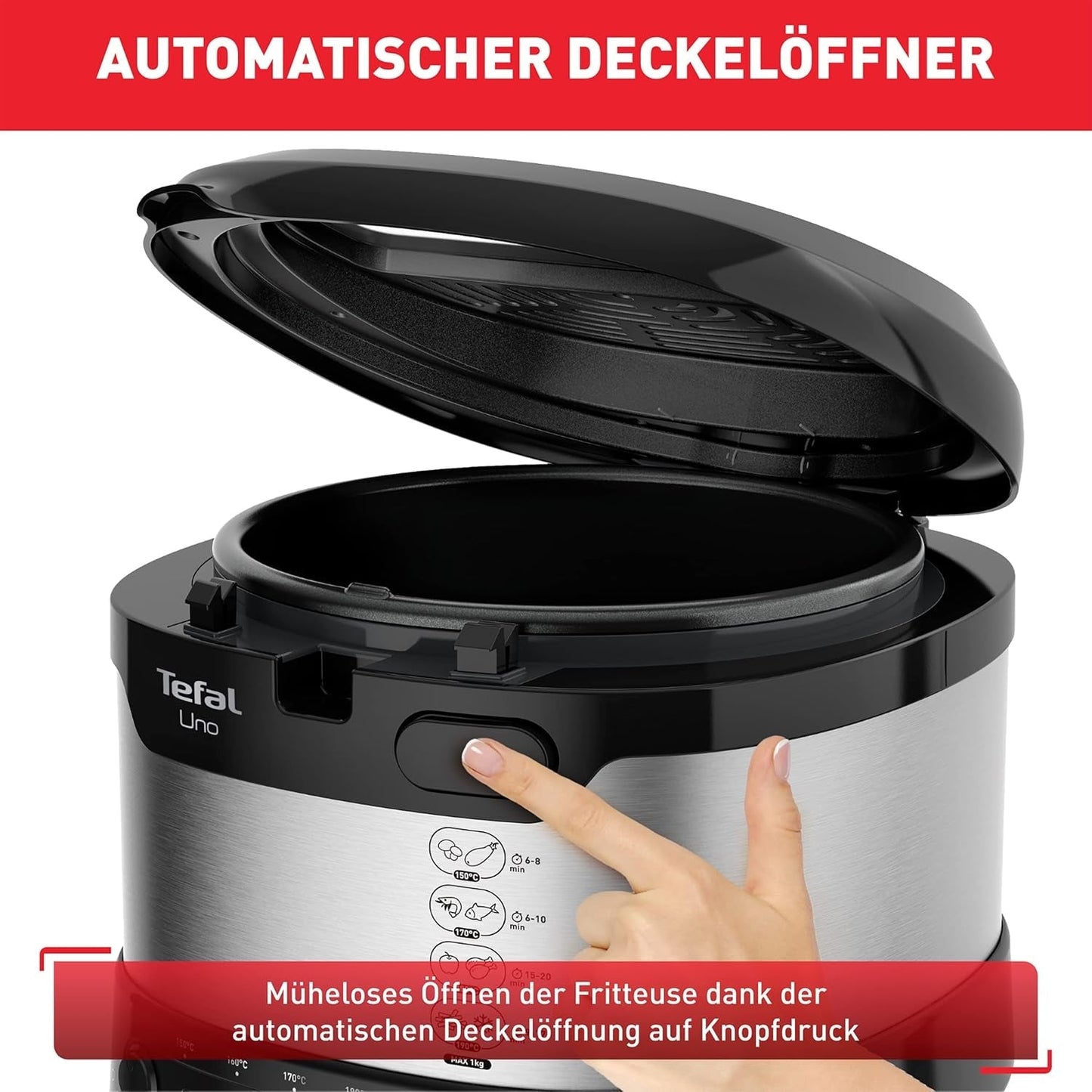 Frytownica Tefal Uno M FF215D, 1470 W, pojemność: 1 kg Naty Shop Appliances