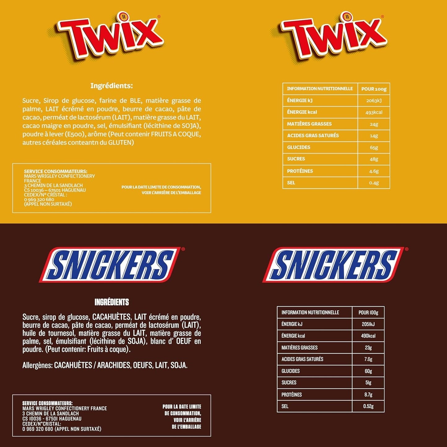 Mieszane Minis, Snickers, Bounty, Twix, Milky Way, opakowanie zbiorcze czekolady, jedno opakowanie (1 x 400 g) (zestaw 5 sztuk)