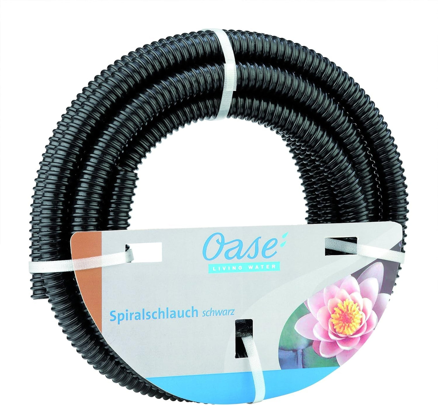 Wąż spiralny Oase 57529 (Ř 19 mm), 5 m - Wysokiej jakości wąż stawowy do ogrodu i stawu, elastyczny wąż do wody, może być używany jako wąż ssący, wąż do pompy, czarny