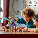 LEGO NINJAGO Świetlny smok - zabawka z 8 minifigurkami i kołem Spinjitzu - interaktywna zabawka konstrukcyjna ninja dla chłopców i dziewcząt od 9 lat - pomysł na prezent dla fanów 71836 Zestawy do budowania Besuche den LEGO-Store