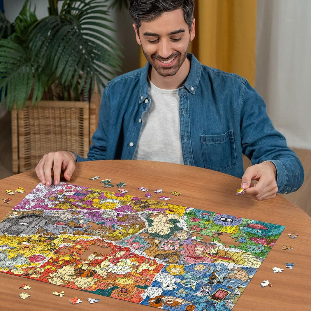 Ravensburger Puzzle 12000832 - Pokémon Adventure - 1000-elementowe puzzle Pokémon dla dorosłych i dzieci powyżej 14. roku życia Puzzle Naty Shop