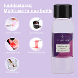 GZMAYUEN Poly Nail Gliding Solution 30 ml * 2 Żel do przedłużania paznokci Płynny żel do przedłużania paznokci - Łatwe rozwiązanie do samodzielnego przesuwania z pędzelkiem
