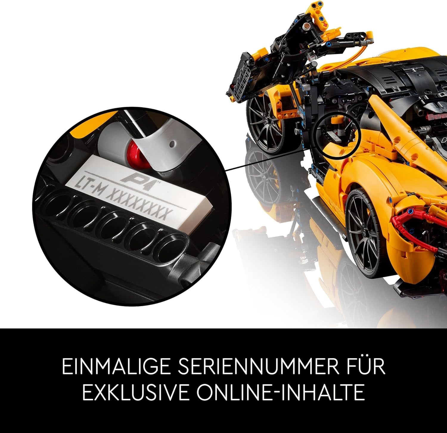 LEGO Technic Mclaren P1 Super Zestaw samochodów sportowych dla dorosłych Fani samochodów Prezent V8 Silnik tłokowy 7-biegowa skrzynia biegów Model samochodu w skali Zestaw samochodzików zabawkowych 42172 Zestawy do budowania Besuche den LEGO-Store