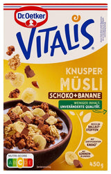Dr. Oetker Vitalis Crunchy Honeys: Miodowe chrupiące musli na śniadanie i przekąski, 5 opakowań (5 x 600g)