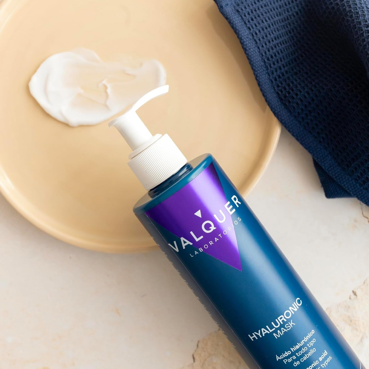 Valquer Hyaluronic Hair Treatment - Nawilżająca maska do włosów o zapachu lawendy - Bez siarczanów i silikonu - 975 ml Naty Shop Hair Mask