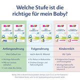 HiPP 1 Organic Combiotik (4 x 600g), mleko w proszku dla niemowląt od urodzenia, z naturalnymi kulturami kwasu mlekowego i łatwą w obróbce skrobią organiczną, najwyższej jakości organicznej