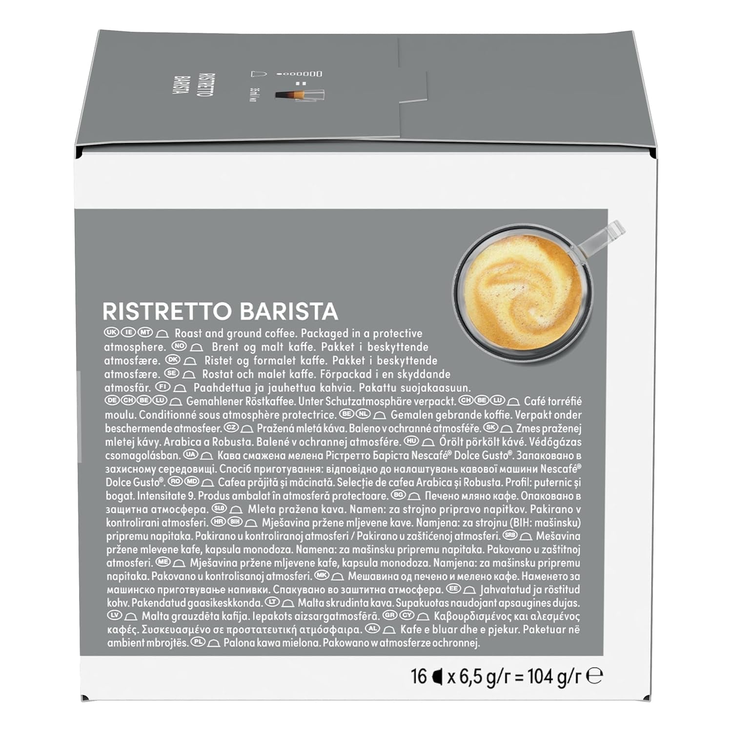 NESCAFÉ DOLCE GUSTO Ristretto Barista Kaffeekapseln 3-pak (3 x 16 Kapseln)