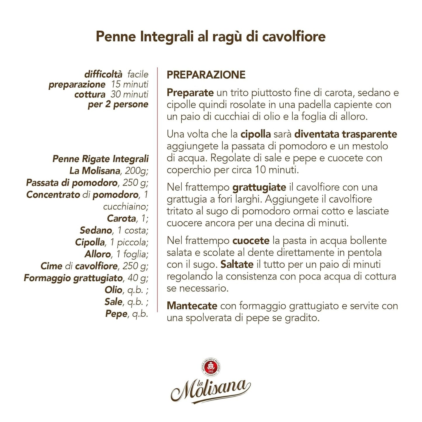 N°20 Penne Régate Integrale Pate 500 g - partia 6 sztuk