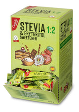 Stewia + Erytrytol 1:2 Süßstoff | 204 Torba Mit 2,5 G | 100% Natürlicher Zuckerersatz - 0 Kalorien - 0 Glykämischer Index - Keto Und Paleo - 0 Kohlenhydrat - Kein GVO - Castello od 1907-510 G Słodziki Naty Shop Domyślny tytuł
