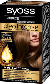Syoss Oleo Intense Coloration 5-86 Sweet Brown 3 szt. (3 x 1 szt.) Naty Shop Farba do włosów brązowa 1 szt. (3 szt.)