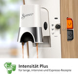Ekspres do kawy z kapsułkami PHILIPS Senseo Select - Intensity Plus, z funkcją Memo na 3 specjały kawowe, Crema Plus, produkt ekologiczny, wysokiej jakości, jedwabiście biały (CSA240/05)