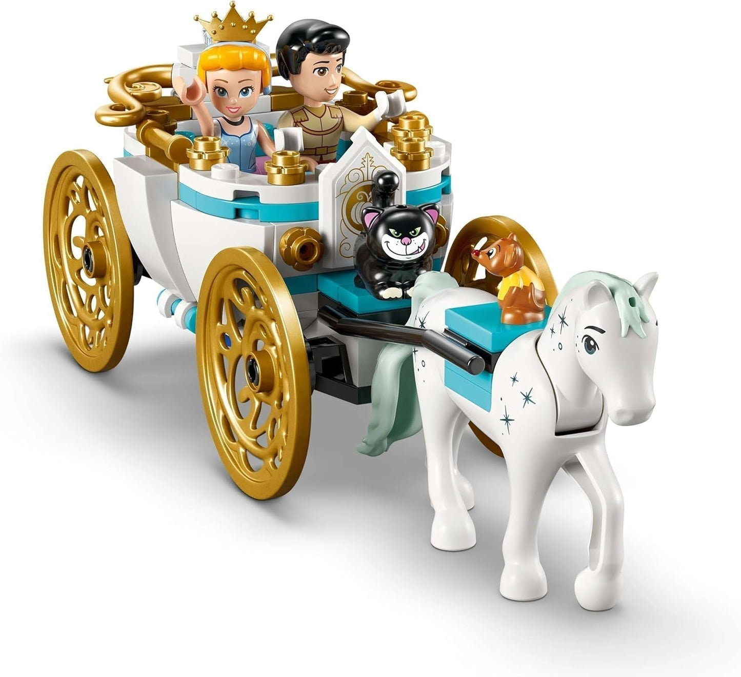 LEGO® Disney Zamek księżniczki Kopciuszek i powóz konny, zestaw dla dziewczynek od 6 lat, fantastyczna zabawka z księżniczką Kopciuszkiem i uroczymi minilaleczkami księcia, pomysł na prezent dla fanów Disneya 43275 Zestawy do budowania Szukaj w sklepie LEGO