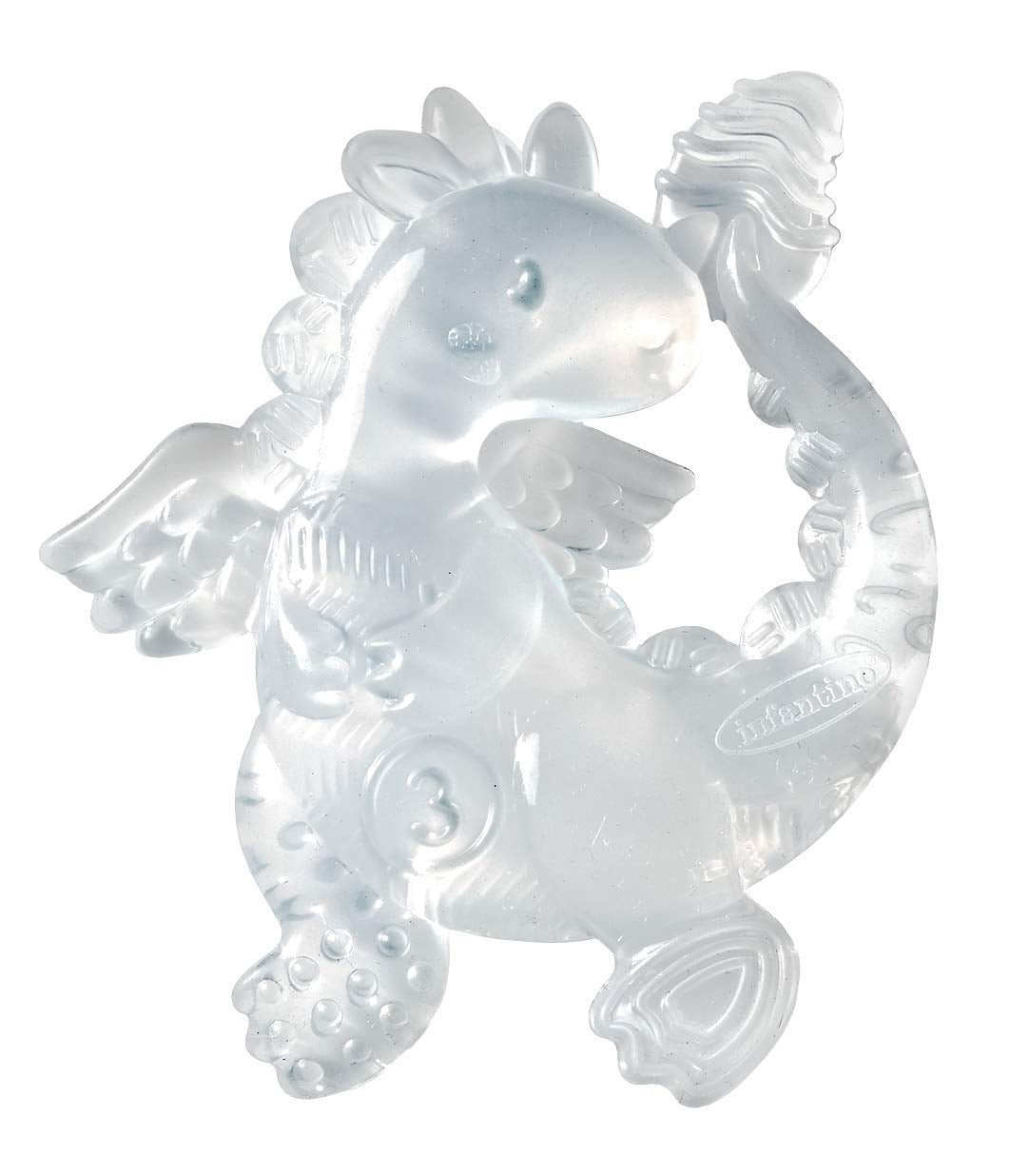Infantino 316564-01 Infantino Przezroczyste pierścienie do ząbkowania - Miękki pierścień do ząbkowania, wykonany z nietoksycznego materiału, do rozwoju sensorycznego i wspomagania ząbkowania, wielokolorowy