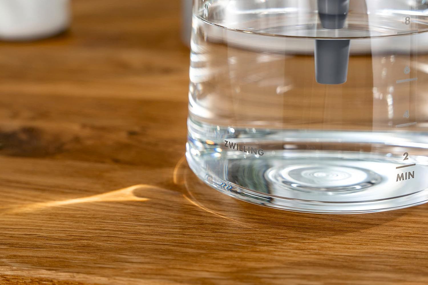 ZWILLING ENFINIGY Filtrowy ekspres do kawy ze szklaną karafką 1,5 l, ekspres do kawy z bojlerem ze stali nierdzewnej, funkcją Blooming i inteligentnym odkamienianiem, tworzywo sztuczne, srebrny