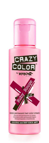 GO TOXIC Półtrwały krem koloryzujący UV do włosów, 100 ml (1 opakowanie) Naty Shop Farba do włosów Rubinowa czerwień 100 ml (1 opakowanie)