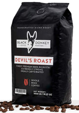 Pieczeń Diabelska | Kawa ziarnista 1KG | Wyjątkowo mocna kawa | Kawa o wysokiej zawartości kofeiny | Robusta premium od