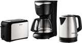 Tefal CM3408 Szklany miniekspres do kawy (600 W, 6 filiżanek) czarny/stal nierdzewna, CM340811