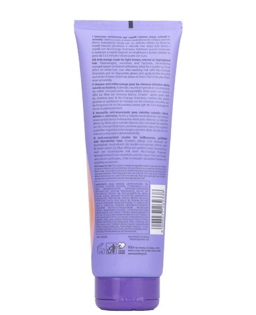 Inebrya Blondesse No-Orange Mask 250ml Maska do włosów Naty Shop
