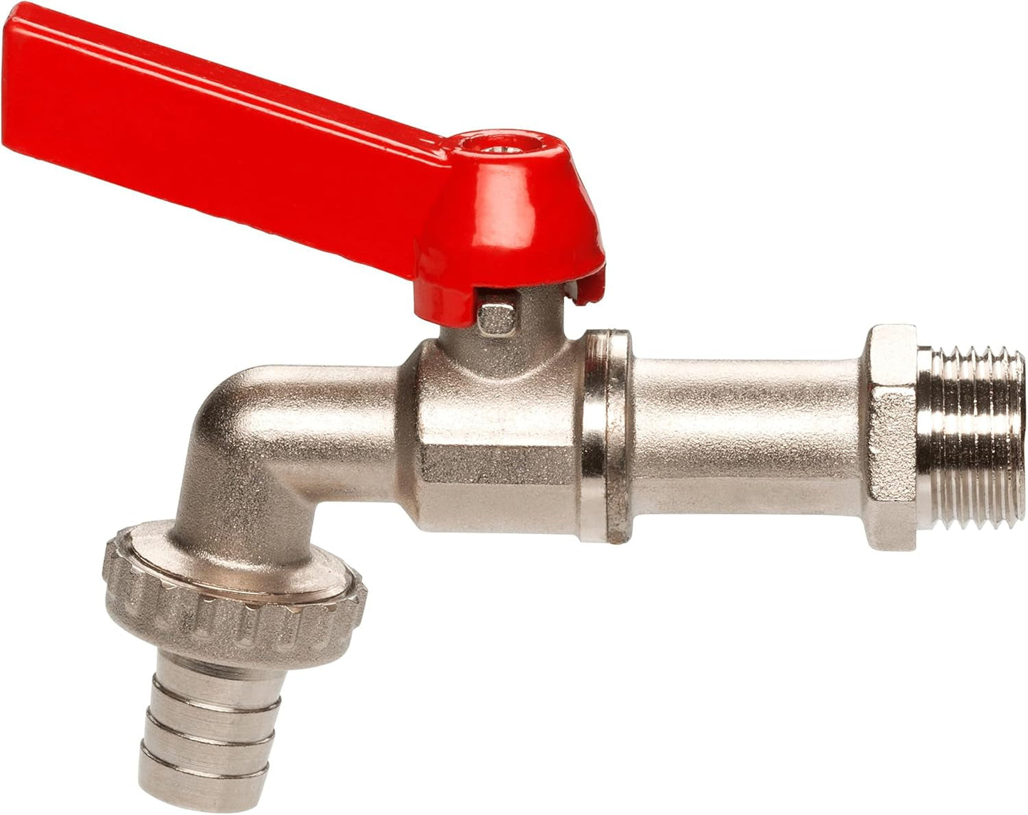 Zawór kulowy Gardena: Zawór do użytku wewnętrznego i zewnętrznego, gwint 26,5 mm (G 3/4 cala), do węży 1/2 cala (13 mm) (7332-20)