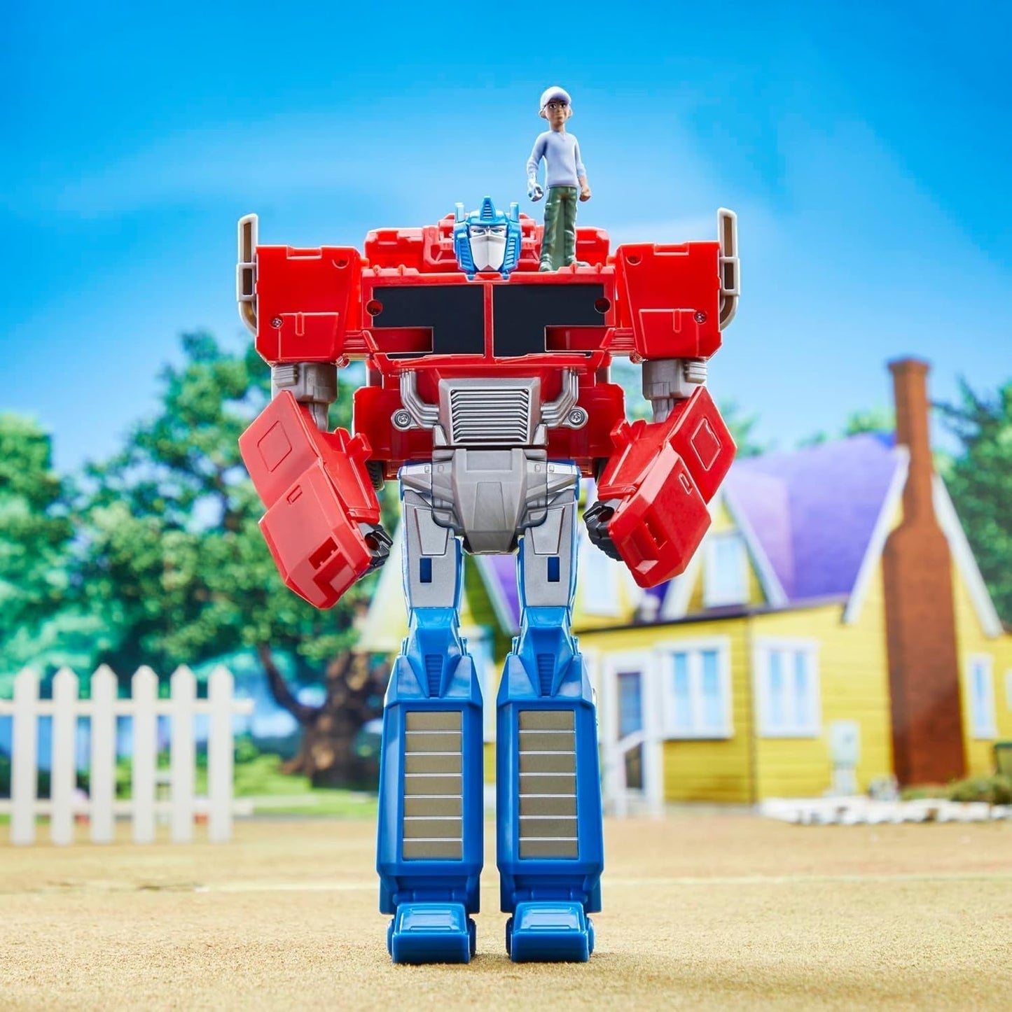 Transformers Earthspark Spin Changer Figurka Optimusa Prime (20 cm) z figurką Robby'ego Malto (5 cm) z 6 figurek Naty Shop