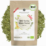 Organiczna herbata Yerba Mate Oryginalna 1 kg sypka herbata Mate o wysokiej zawartości kofeiny Niepalona, ​​suszona na powietrzu Liście mate testowane laboratoryjnie Pakowane w Niemczech Najwyższa jakość Gräfenhof