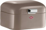 Wesco 235 001 Mini Grandy kosz na chleb 17 x 18 x 12 cm (dł./szer./wys.) różowy, stal nierdzewna Pudełka do przechowywania żywności Naty Shop Ciepły szary