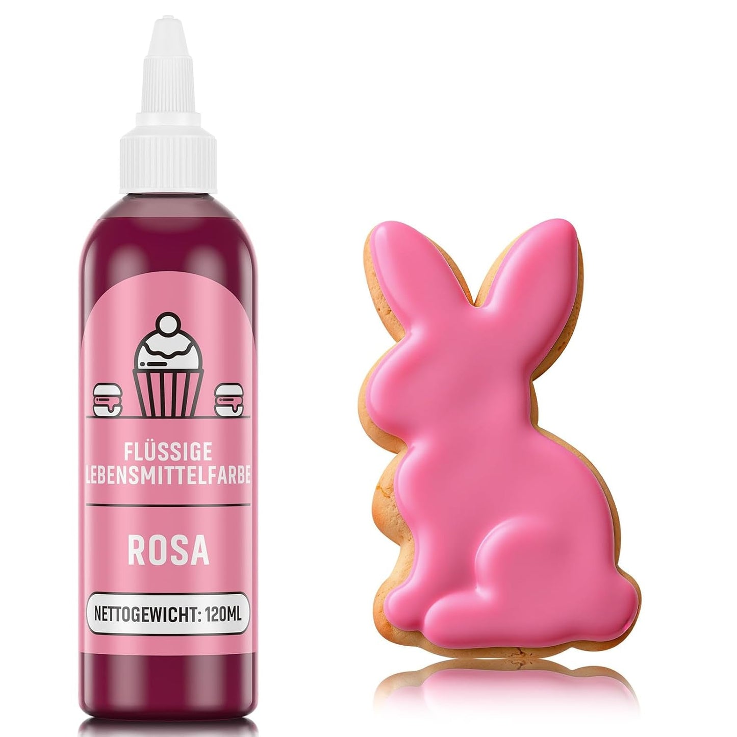 Barwnik spożywczy czerwony 120 ml, wysokoskoncentrowany, bezcukrowy barwnik spożywczy w płynie do wypieków, ciast, makaroników, polew, fondantów, ciastek, pączków