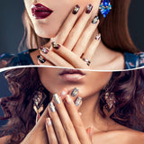 80 sztuk 3D motylkowe zawieszki do paznokci stop motyl złoty srebrny brokat ozdoby do paznokci biżuteria do paznokci akcesoria DIY Manicure dla kobiet