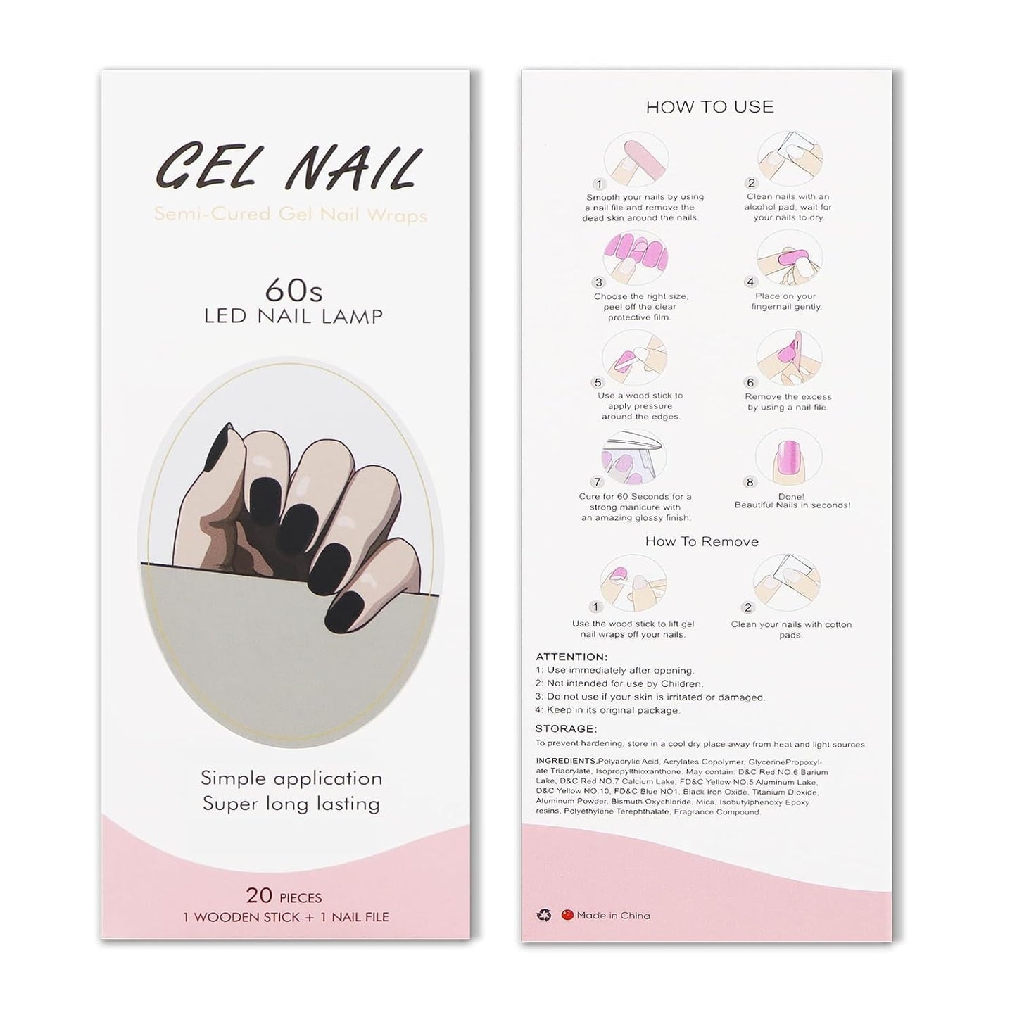 JMEOWIO Nagelfolie UV Härtend Karbon Schwarz Halloween Żelowe paski do paznokci UV Nagelsticker Nagelaufkleber Nail Art Dekoration Nageldesign Zubehör