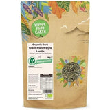 Pełnoziarnista, ekologiczna soczewica francuska w stylu francuskim, ciemnozielona 1kg bez GMO | wegańskie | Bogaty w błonnik | Bogaty w białko | Certyfikowane organiczne