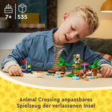 LEGO Animal Crossing Wycieczka łodzią po wyspie Käptens, kreatywna zabawka dla dzieci z 2 minifigurkami z serii gier wideo, w tym Huschke, prezent dla dziewcząt i chłopców od 6 lat 77048 Zestawy do budowania Besuche den LEGO-Store