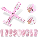 SUPWEE 5 w 1 narzędzie magnetyczne do paznokci, różowy magnes kocie oko dla Nägel Multifunktions Magnetstift DIY Magic 3D magnes w sztyfcie zestaw długopisów Nail Art magnes w sztyfcie do zdobienia paznokci DIY