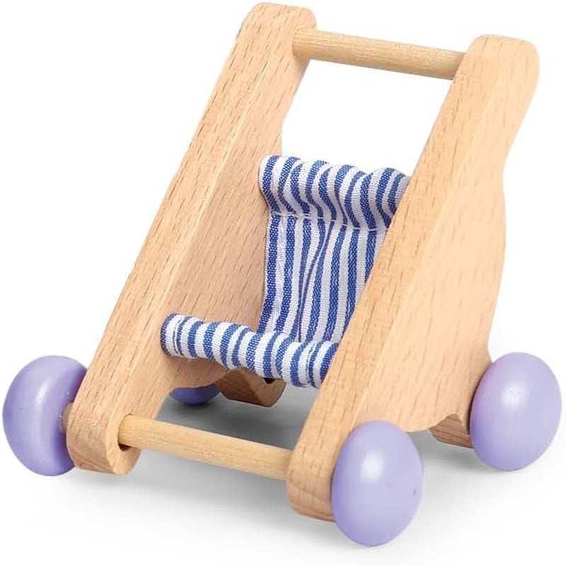 Hape Baby Room - drewniany zestaw do pokoju lalek, mebelki dla lalek, akcesoria do domku dla lalek dla maluchów, miniaturowy pokój dziecięcy z huśtawką i akcesoriami, 3-letnie odgrywanie ról