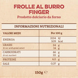 Palce Frolle Al Burro. Biscotti Tradycyjnie Przygotowane Przyjdź Una Volta. Ideal Come Fine Pasto Goloso, Ma Anche Da Abbinare Al O Al Caffè. Opakowanie Tak 150 G