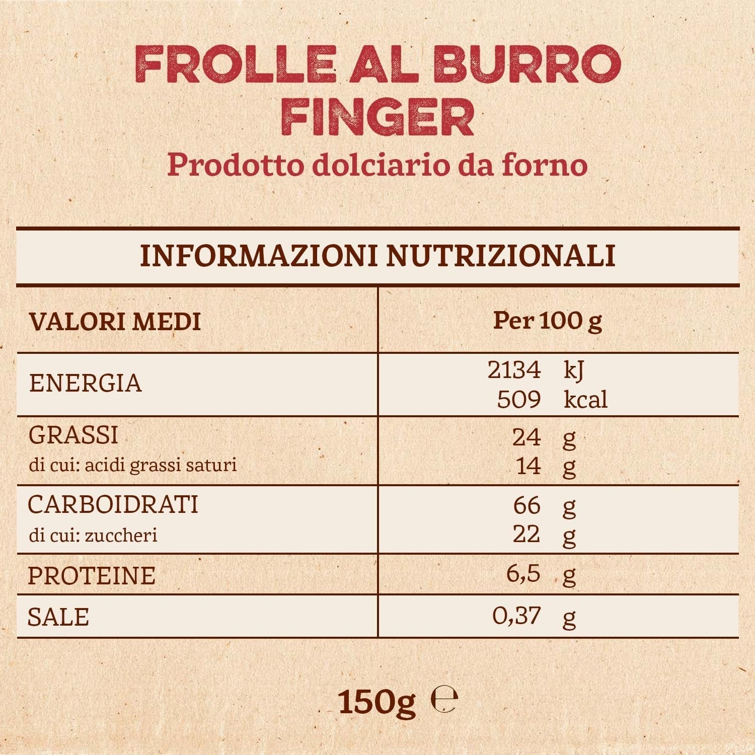 Palce Frolle Al Burro. Biscotti Tradycyjnie Przygotowane Przyjdź Una Volta. Ideal Come Fine Pasto Goloso, Ma Anche Da Abbinare Al O Al Caffè. Opakowanie Tak 150 G