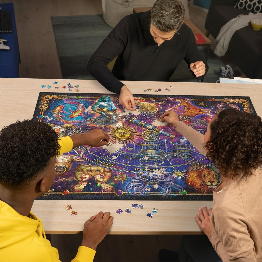 Ravensburger Puzzle 16718 - Znaki zodiaku - 3000 elementów puzzle dla dorosłych i dzieci od 14 lat Puzzle Naty Shop