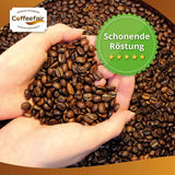 Coffeefair Cafe Creme Kaffeebohnen w Barista Qualität - 1kg dla Kaffeevollautomaten, Mischbohne dla Kaffee oder Espresso verwendbar, schonende Trommelröstung