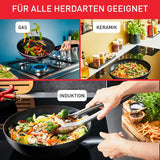 Tefal Recycled on, patelnia aluminiowa pochodząca w 100% z recyklingu, powłoka nieprzywierająca, garnki i patelnie indukcyjne Naty Shop