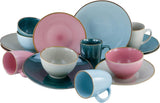 CreaTable, 22506, seria COSY DAY, 16-częściowy zestaw naczyń obiadowych dla 4 osób, usługa łączenia porcelany, można myć w zmywarce i używać w kuchence mikrofalowej, jakość produkcji