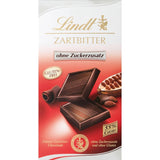 Czekolada Lindta | Tabliczka ciemnej czekolady bez dodatku cukru | 100g | Najlepsza gorzka czekolada o zawartości kakao 55%, bez dodatku cukru i glutenu | Bezglutenowy batonik czekoladowy