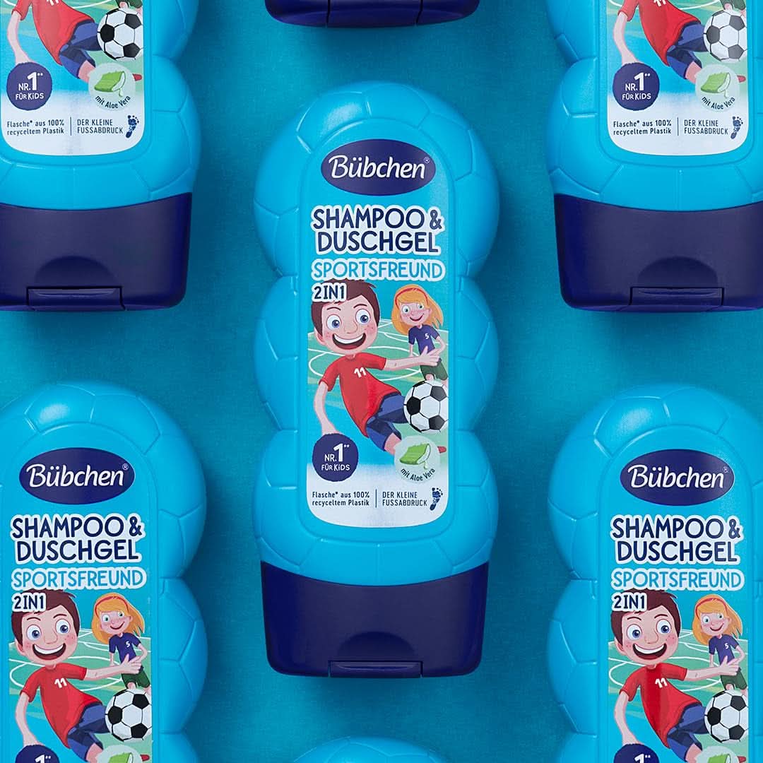 Bübchen Sportsfriend 2w1, Szampon i żel pod prysznic, 230 ml Prysznic i kąpiel Naty Shop