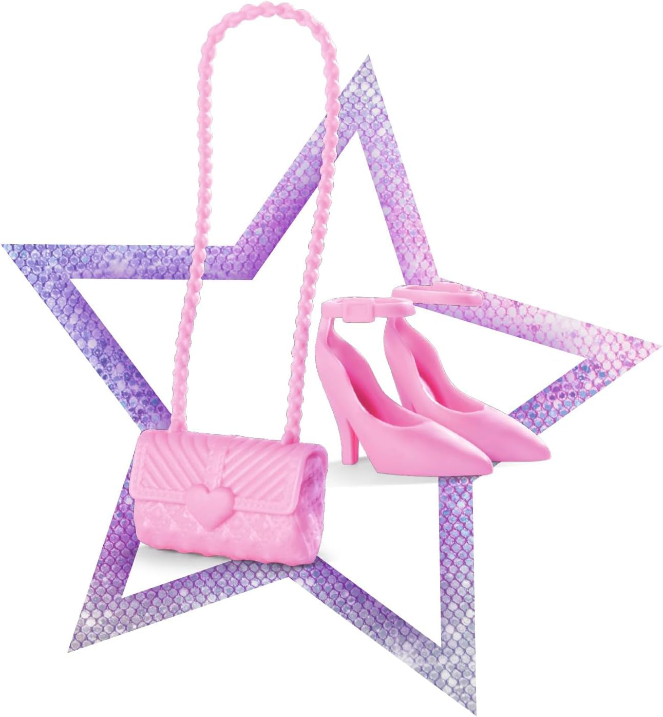 Simba Steffi Love Dżinsy i brokat Dopasowanie na 2 sposoby JEDEN element w zestawie Brokatowy top z dżinsami i modnymi dodatkami Dla lalek 29 cm Lalka nie jest wliczona w cenę Wiek 3+