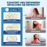 Poduszka pod szyję Cloudétoile Poduszka z pianki Memory - 2 w 1 Ergonomiczna poduszka ortopedyczna Poduszka z pianki Visco Poduszka podtrzymująca szyję z regulacją wysokości Poduszka z pianki Memory biała 64X38X12cm Poduszki ortopedyczne szyjki macicy Naty Shop