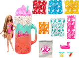 Zestaw upominkowy BARBIE Pop Reveal Rise & Surprise — ponad 15 niespodzianek, w tym 1 lalka Barbie, akcesoria plażowe zapewniające wesołą i owocową zabawę dla dzieci w wieku od 3 lat, HRK57