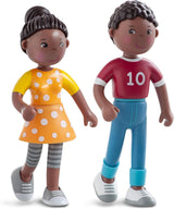 HABA 306696 — Zestaw do zabawy z rodziną Little Friends, elastyczne akcesoria dla lalek, wiek powyżej 3 lat