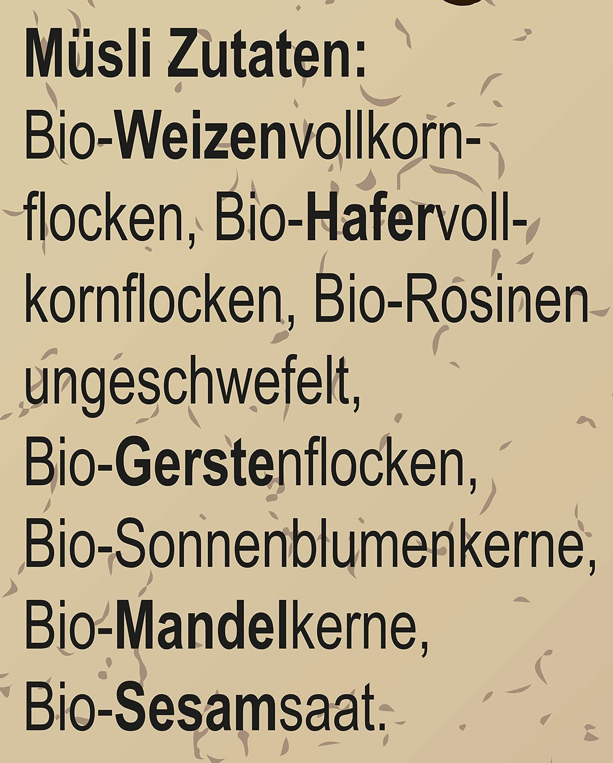 Seitenbacher Bio Müsli Voll-Biologische Mischung I Ohne Zugesetzten Zucker I Ohne Zugesetztes Fett I (1 X 750 G) Zboża Naty Shop