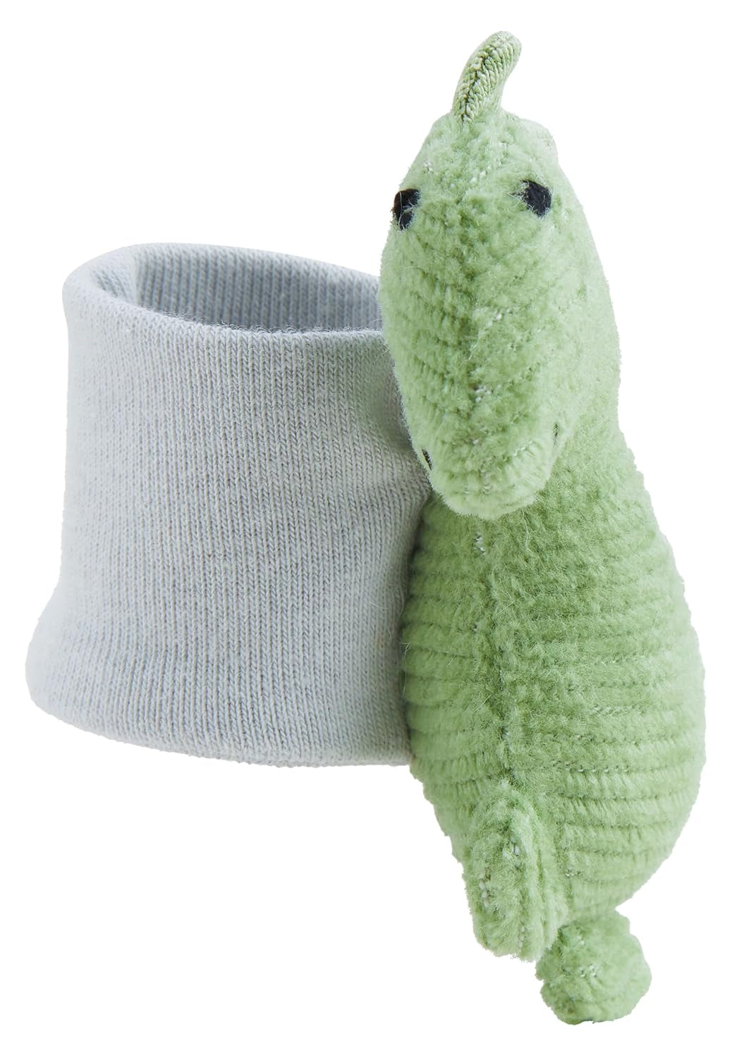Sterntaler Dino Rexi Grzechotka na ramię - Miękki miękki sznurek Grzechotka dla niemowląt - Grzechotka dla niemowląt z elastycznym paskiem - Zabawka dla dziecka do zabawy, przytulania i grzechotki, Stone Green Baby Toys Naty Shop
